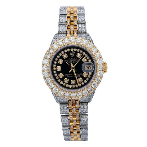 rolex datejust 26mm iced out|iced out rolex price.